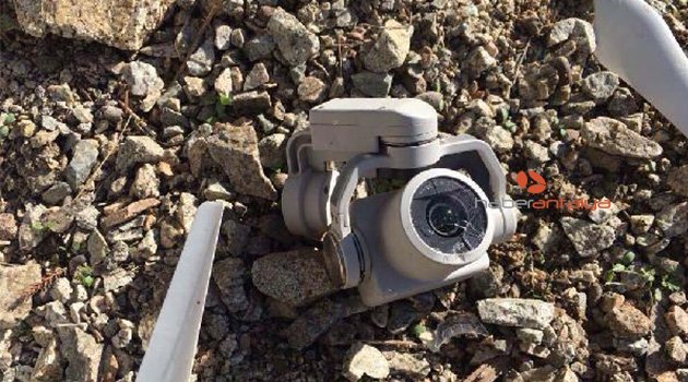 Kartal, HES inşaatını görüntüleyen drone'u parçaladı