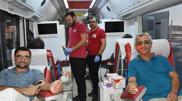 Kaş'ta kan bağışı