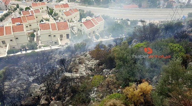 KAŞ'TA KORKUTAN YANGIN