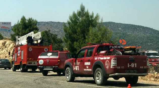 Kaş'ta yangın büyümeden söndürüldü