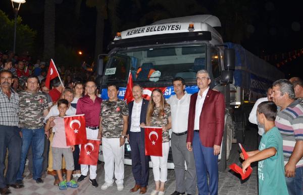 KEMER'DEN HOPA'YA YARDIM TIR'I