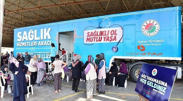 Kepez’de 60 mahallede 9 bin 945 kişiye göz taraması yapıldı