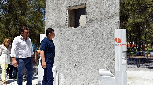 Kepez’in meydanlarına Osmanlı çeşmesi