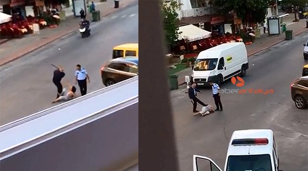 Kırgız kadını döven polis hakkında karar verildi