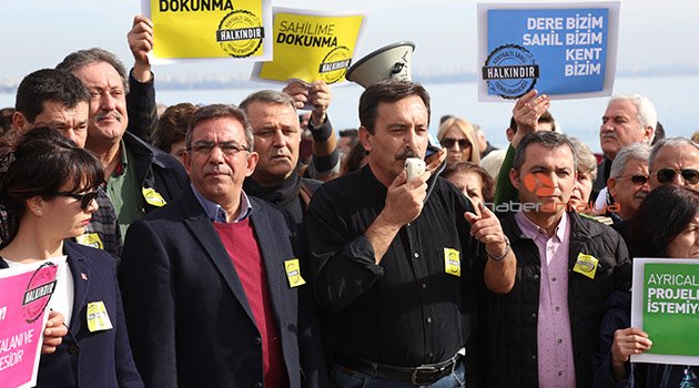 Konyaaltı Sahil Projesi protestosu