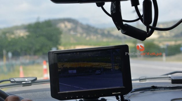 Korkuteli ilçesinde gezici radar yollarda