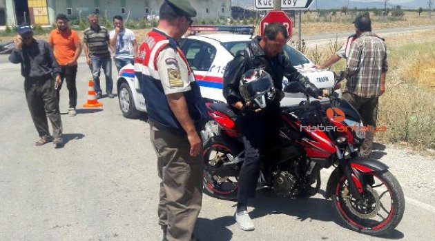Korkuteli'nde motosiklet denetimi