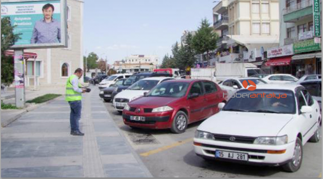 Korkuteli'de parkometre sistemi başladı