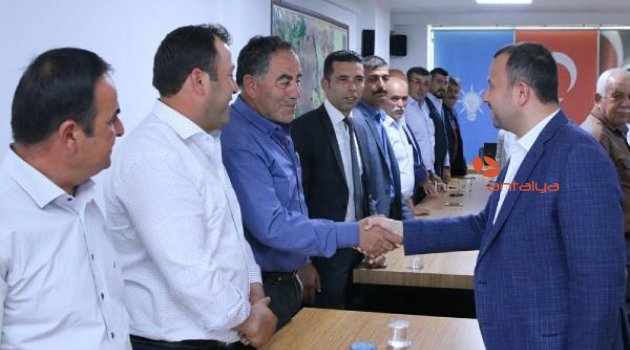 Korkutelili muhtarlardan Taş'a ziyaret