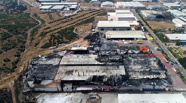 Küle dönen fabrika için Antalya iş dünyasından örnek dayanışma