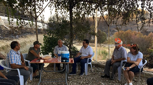 Kumbul yangın bölgesinde