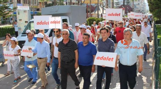 Kumluca'da Adalet Yürüyüşü