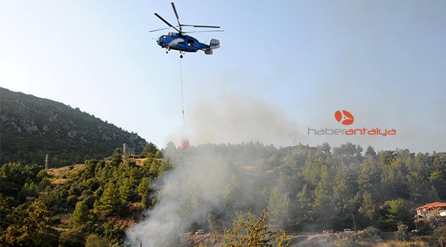 KUMLUCA'DA MAKİLİK YANGINI KORKUTTU