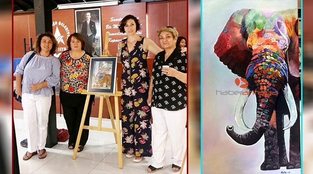 Kursiyerler çalışmalarını sergiledi