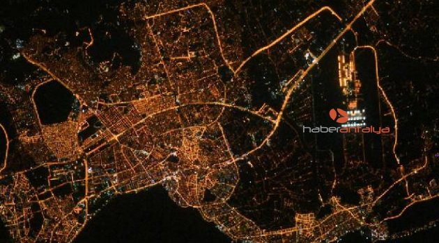 Lara ve Konyaaltı'nda yoğun ışık kirliliği