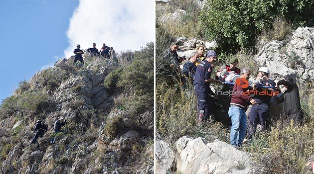 'Macera olsun' diye dağa tırmanan Rus 2 çocuk, kayalıklarda mahsur kaldı