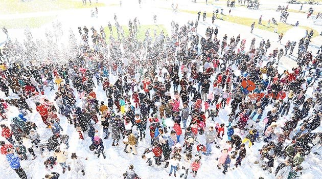 Manavgat’ta kar şenliği