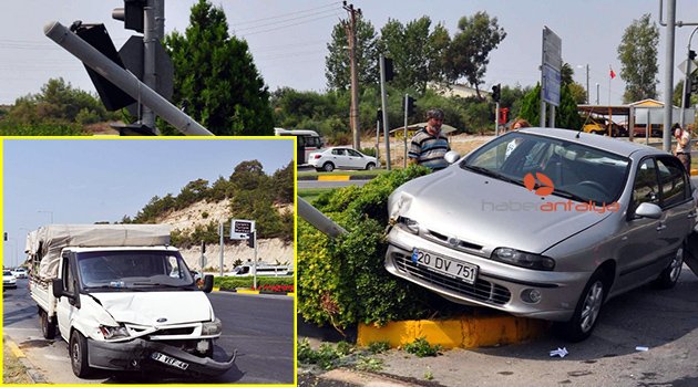 Manavgat’ta trafik kazası: 1 yaralı