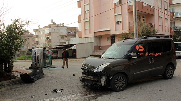 Manavgat’ta trafik kazası: 1 yaralı