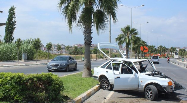 Manavgat’ta trafik kazası: 1 yaralı