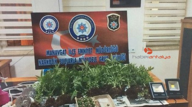 Manavgat’ta uyuşturucu operasyonu