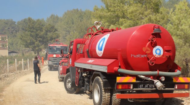 Manavgat’taki yangın kısa sürede kontrol altına alındı