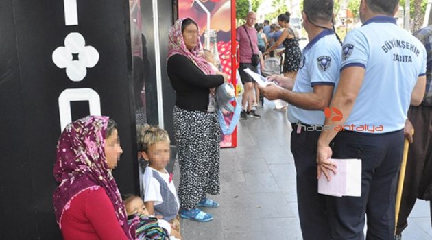 Manavgat'ta dilenci operasyonu