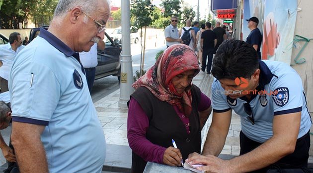Manavgat'ta dilenci operasyonu