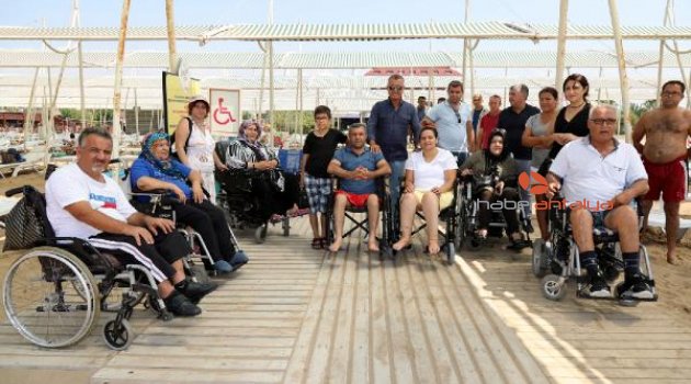 Manavgat'ta engellilere özel plaj