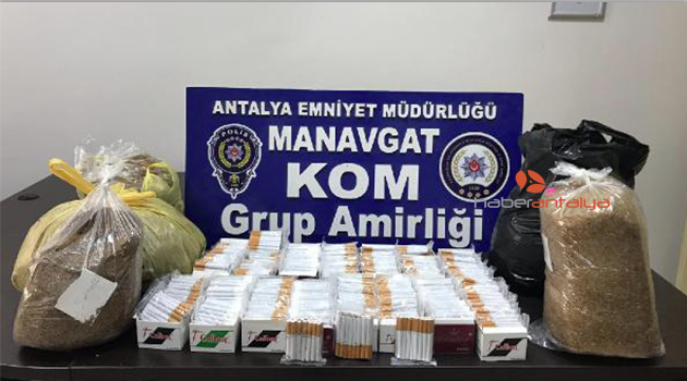 Manavgat'ta kaçak tütün operasyonu