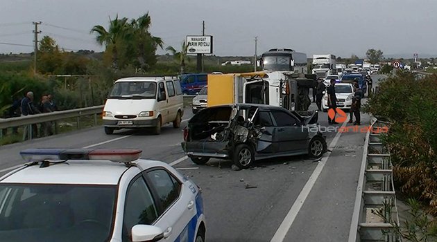 Manavgat'ta kaza ucuz atlatıldı