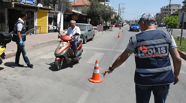 Manavgat'ta motosiklet sürücülerine 1.8 milyon TL ceza