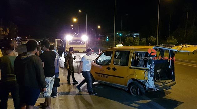 Manavgat'ta turistlerin kazası ucuz atlatıldı