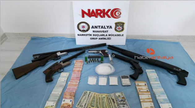 Manavgat'ta uyuşturucu operasyonu