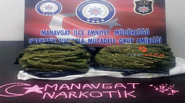 Manavgat'ta uyuşturucu operasyonu