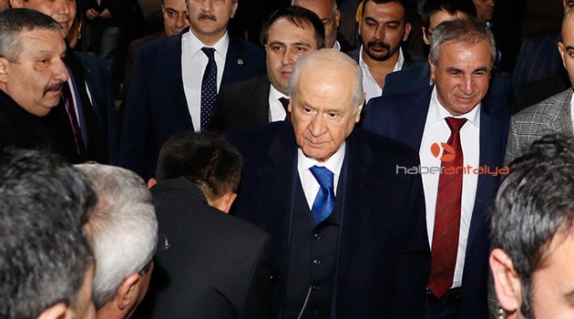 MHP Lideri Devlet Bahçeli, Antalya'da