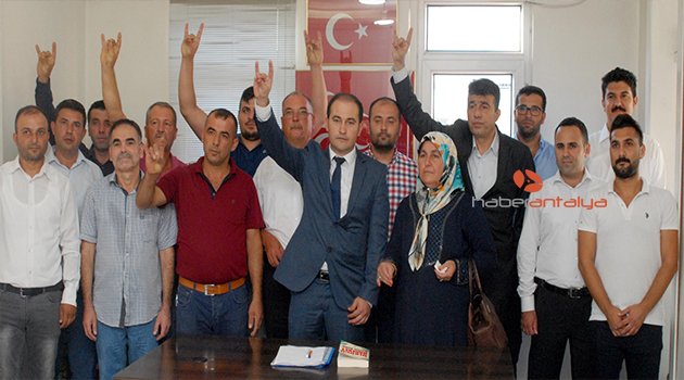 MHP SERİK'TE YENİ YÖNETİM GÖREVE BAŞLADI