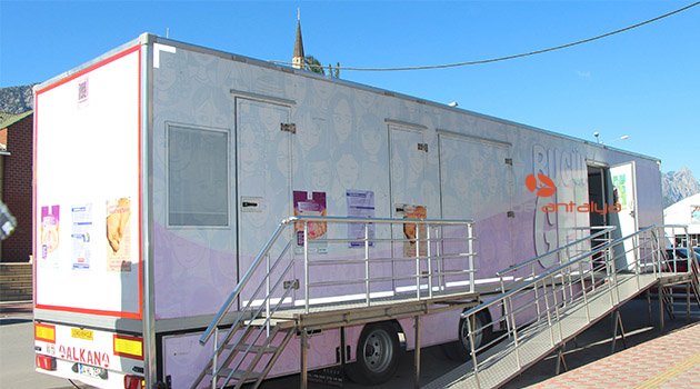 Mobil Kanser Tarama TIR'ı Kemer'de
