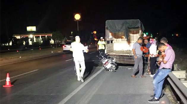 Motosiklet sürücüsü öldü
