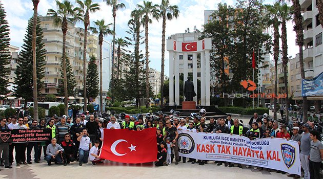 Motosikletçiler ustaya vefa