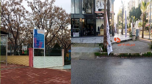 Muratpaşa Belediyesi afişlerine boyalı saldırı