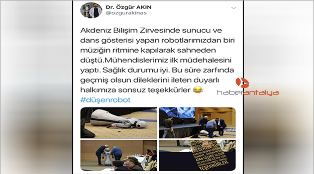 "Müziğin ritmine kapılarak sahneden düştü"