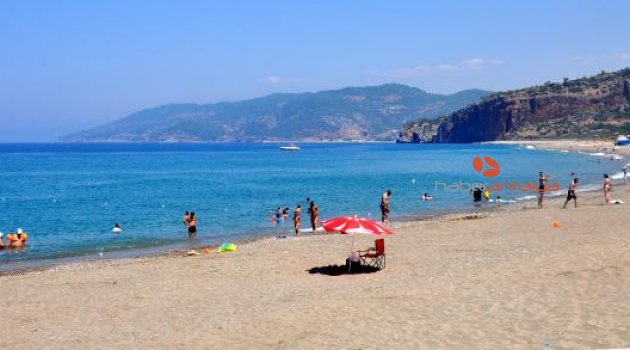 O plaja da mavi bayrak