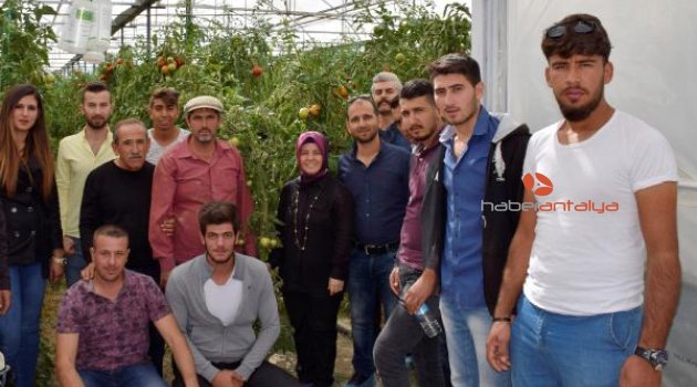 Öğrencilerden seralara teknik gezi