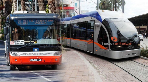 OTOBÜS ve TRAMVAY BAYRAMDA ÜCRETSİZ