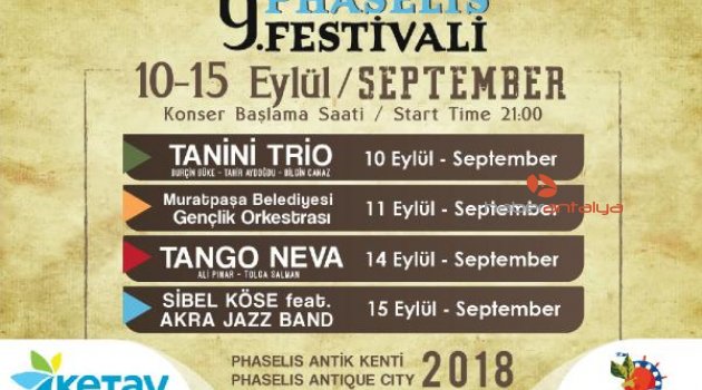 Phaselis Sanat Festivali başlıyor