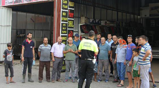 Polisten esnafa uyarı