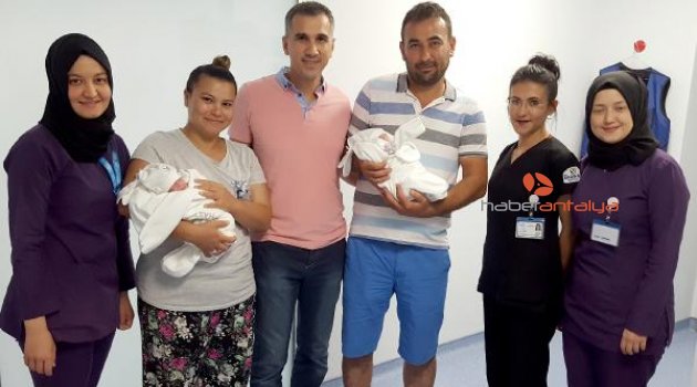 Prematüre ikizler taburcu oldu