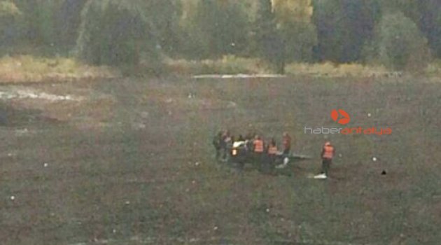 Ralli Şampiyonası'nda helikopter düştü