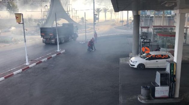 Ramallah'ta göstericilere gaz bombasıyla saldırıldı